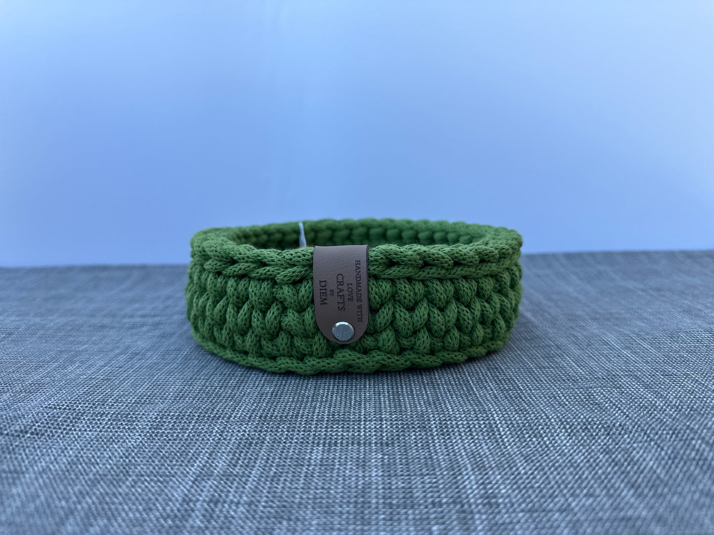 Schlüsselkorb 16x5cm Häkelkorb Strickmuster