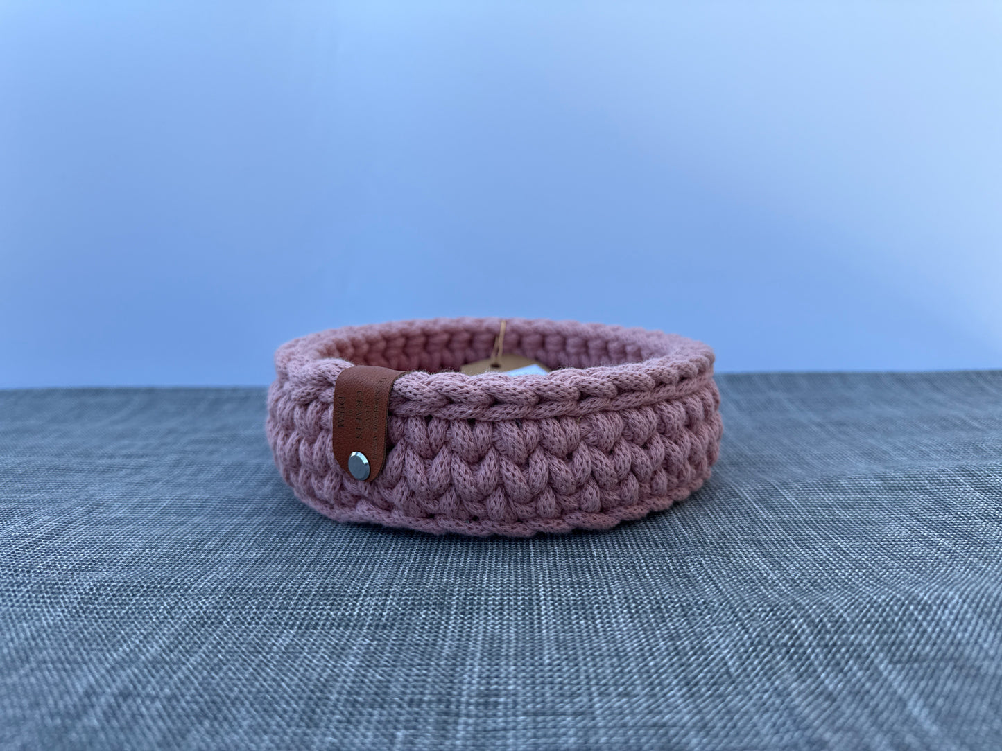 Schlüsselkorb 16x5cm Häkelkorb Strickmuster