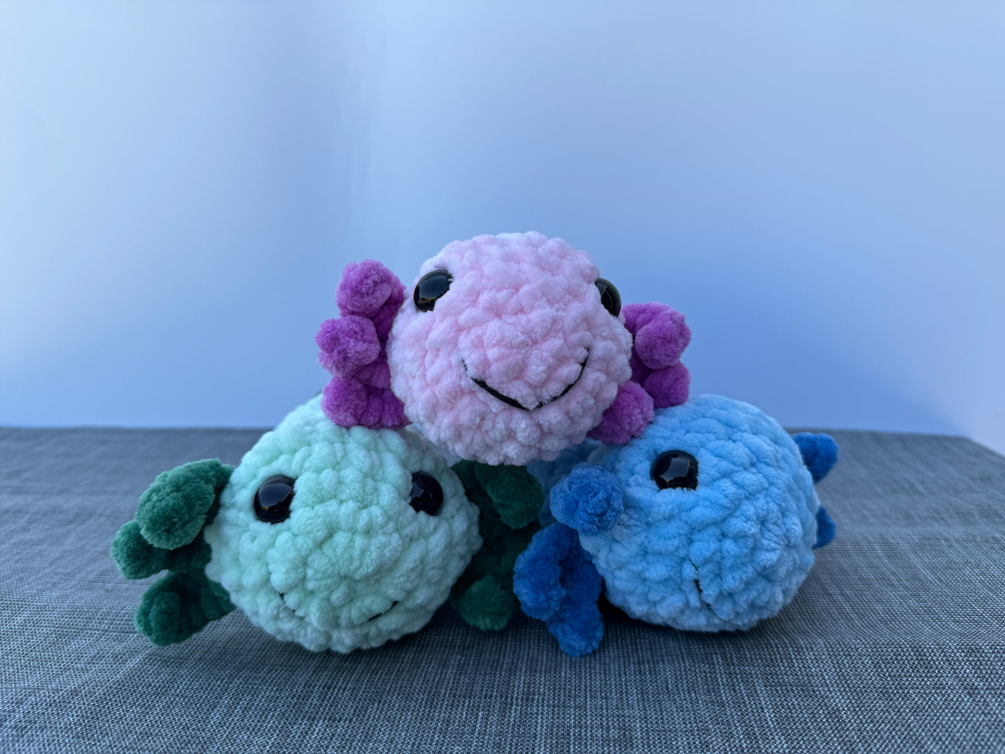 XXL Plüschtier "Axolotl" Stofftier Amigurumi