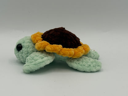 Plüschtier "Schildkröte mit Sonnenblumenpanzer"