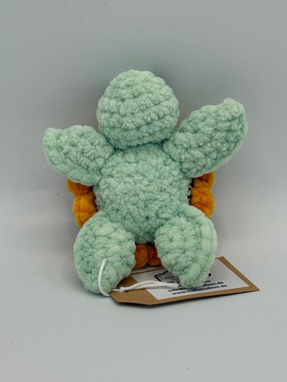 Plüschtier "Schildkröte mit Sonnenblumenpanzer"