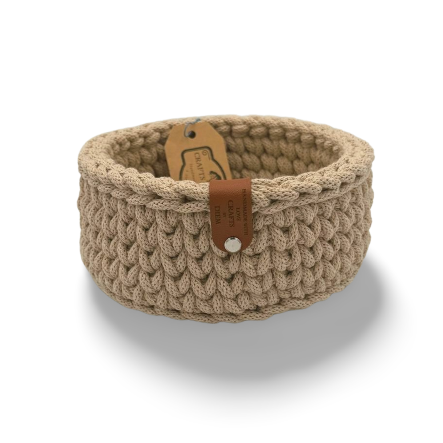 Korb M Medium 16x7cm Häkelkorb Strickmuster