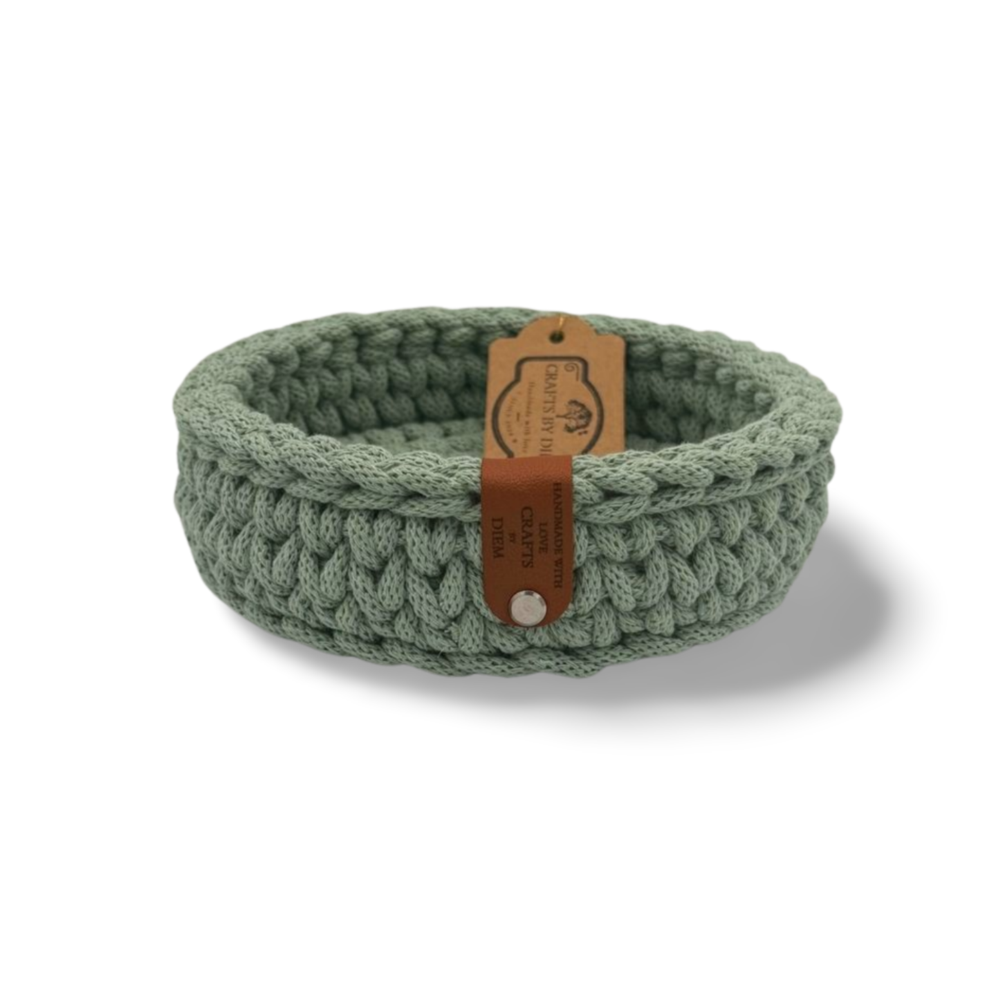 Schlüsselkorb 16x5cm Häkelkorb Strickmuster